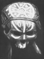 Skull Drum  S. Siobhan McElwee Graphite on paper 11X14 1998