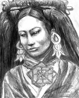 Tibet  S.Siobhan McElwee Graphite on Paper 8x10 2000